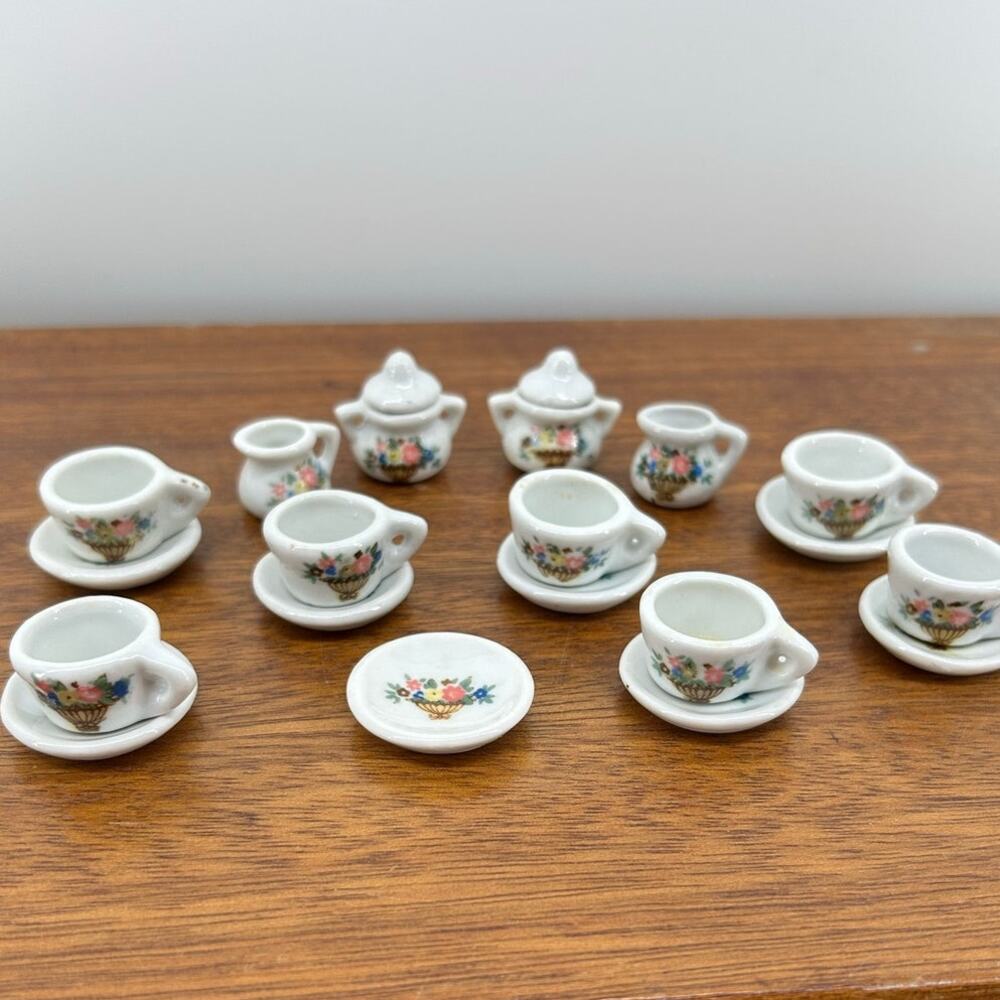 Miniature Ceramic Tea Set